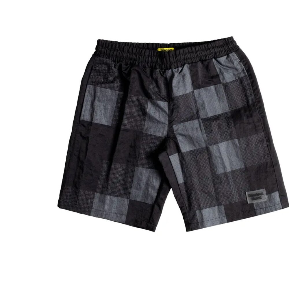 Chinatown Market Checkered Mens Shorts 'Black'